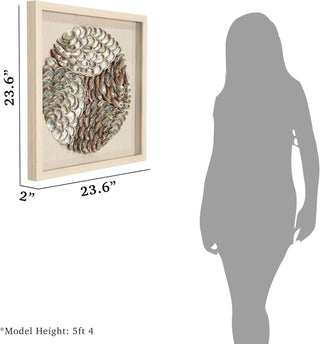 Abalone Shell Handmade Shadow Box Wall Art Décor