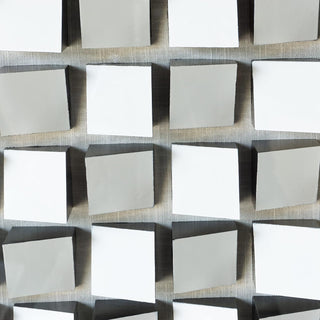 White Abstract Geometry Shadow Box Wall Art