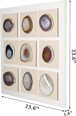 Assorted Agate Slice Wall Décor