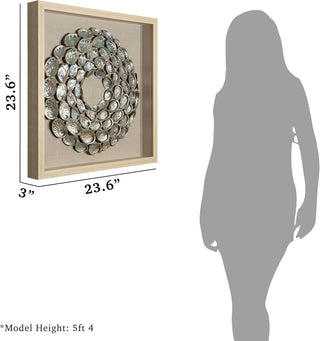 Abalone Shell Rings Shadow Box Wall Art Décor