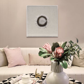 Crystal Sun Flower Shadow Box Wall Décor