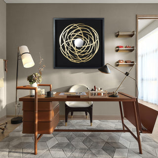 Abstract Mirrored Shadow Box Wall Art Décor
