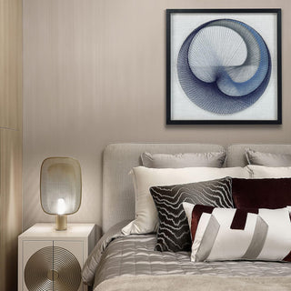 Abstract Blue String Art Shadow Box Wall Art Décor