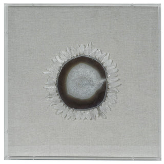 Crystal Sun Flower Shadow Box Wall Décor