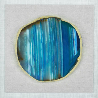 Agate Slice Shadow Box Wall Décor