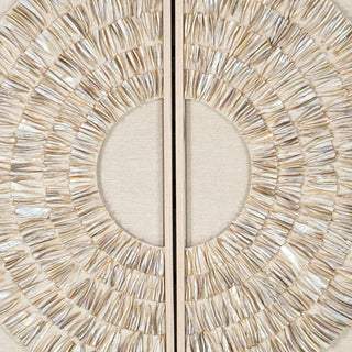 Glassless Two Piece Pearl Oyster Shell Handmade Wall Art Home Décor