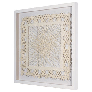 Abstract Handmade Paper Mache Shadow Box Wall Art Home Decor