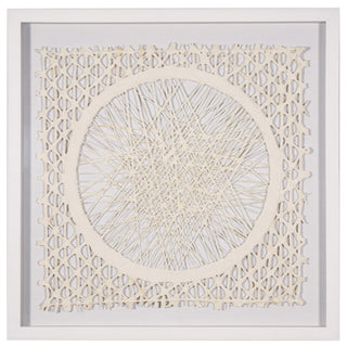 Abstract Handmade Paper Mache Shadow Box Wall Art Home Decor