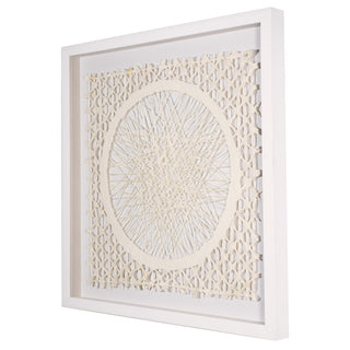 Abstract Handmade Paper Mache Shadow Box Wall Art Home Decor