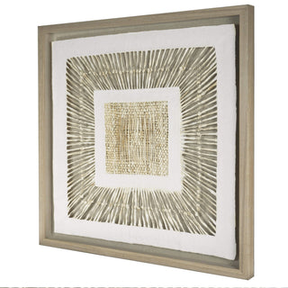 Abstract Handmade Paper Mache Shadow Box Wall Art Home Décor