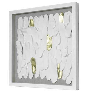 White Clay Handmade Shadow Box Wall Art Décor