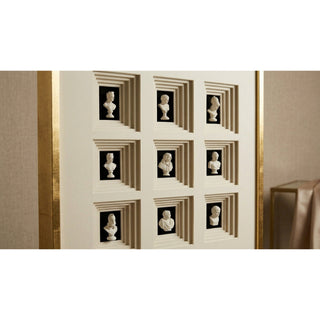 Miniature Plaster Statues Shadow Box Wall Art Décor