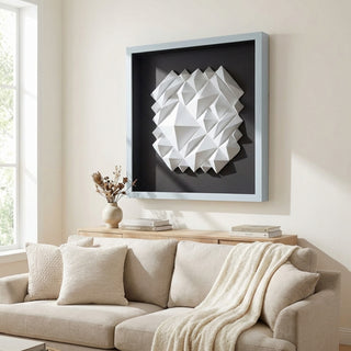 White Ridges Shadow Box Wall Décor