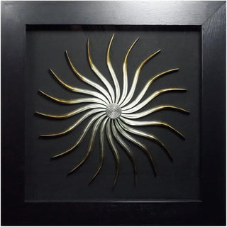 Spiral Sun Shadow Box Wall Décor