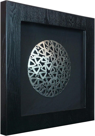 Silver Geometry Shadow Box Wall Art