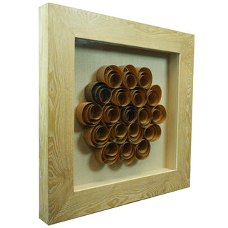 Wood Shavings Shadow Box Wall Decor