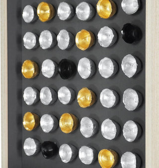 Gold & Silver Ceramic Cups Shadow Box Wall Art Décor