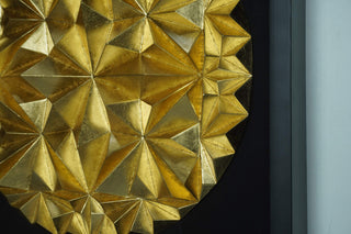 Golden Ridges Shadow Box Wall Décor