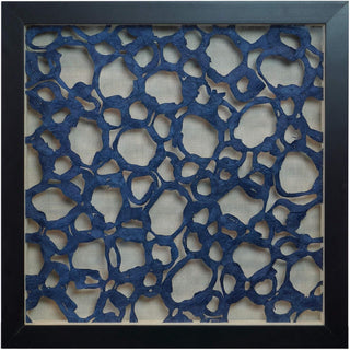 Abstract Paper Mache Shadow Box Wall Decor