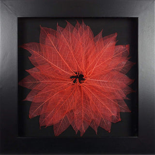 Handmade Leaves Blossom Shadow Box Wall Decor