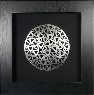 Silver Geometry Shadow Box Wall Art