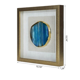 Agate Slice Shadow Box Wall Décor