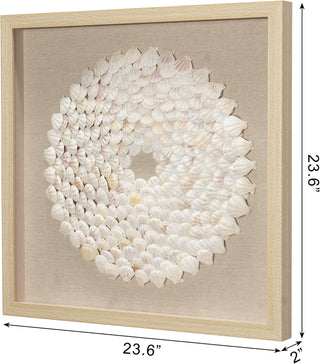 Mini Scallop Shells Handmade Shadow Box Wall Art Décor