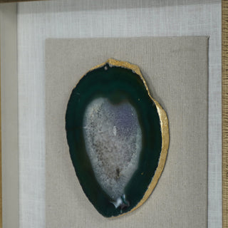 Agate Slice Shadow Box Wall Décor