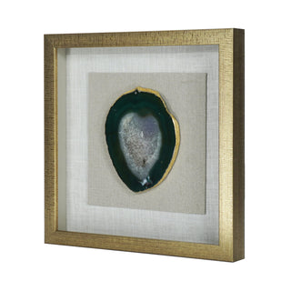 Agate Slice Shadow Box Wall Décor