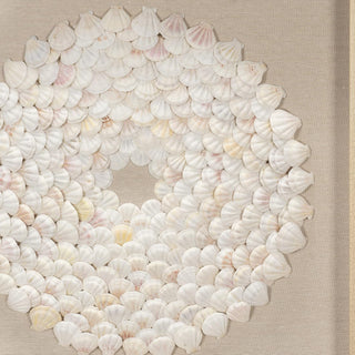 Mini Scallop Shells Handmade Shadow Box Wall Art Décor