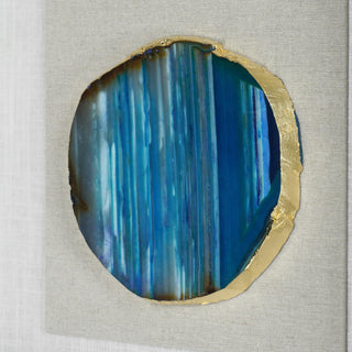 Agate Slice Shadow Box Wall Décor