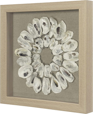 Handmade Sea Shell Rings Shadow Box Wall Art Home Décor Set of 2