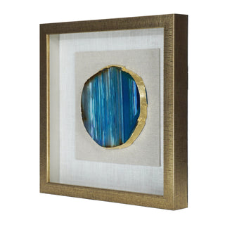 Agate Slice Shadow Box Wall Décor