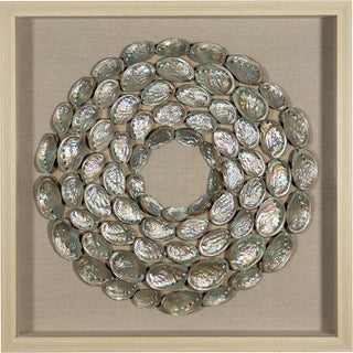 Abalone Shell Rings Shadow Box Wall Art Décor