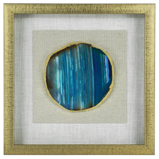 Agate Slice Shadow Box Wall Décor