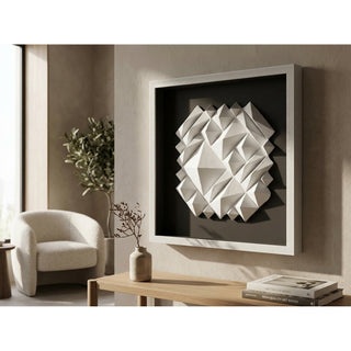 White Ridges Shadow Box Wall Décor