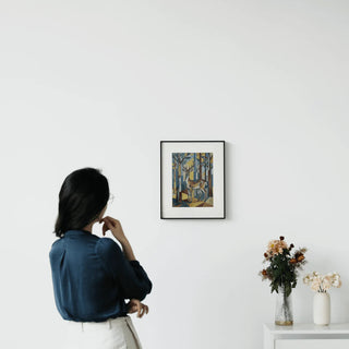 AI Powered E-Ink Spectra 6 Color Display Picture Frame | Black Aluminum Frame