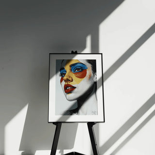 AI Powered E-Ink Spectra 6 Color Display Picture Frame | Black Aluminum Frame