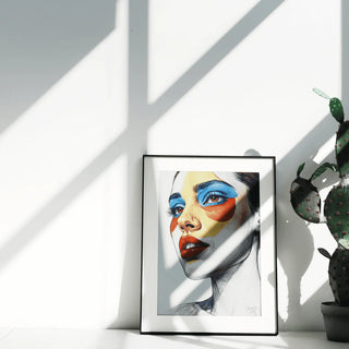 AI Powered E-Ink Spectra 6 Color Display Picture Frame | Black Aluminum Frame