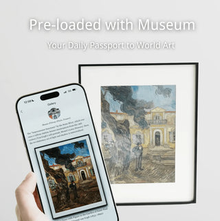 AI Powered E-Ink Spectra 6 Color Display Picture Frame | Handmade Walnut Frame