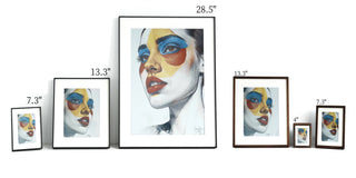 AI Powered E-Ink Spectra 6 Color Display Picture Frame | Black Aluminum Frame