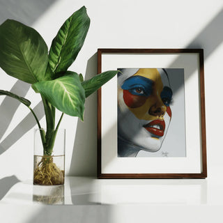 AI Powered E-Ink Spectra 6 Color Display Picture Frame | Handmade Walnut Frame