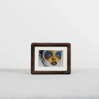 AI Powered E-Ink Spectra 6 Color Display Picture Frame | Handmade Walnut Frame