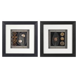 Land & Sea Shadow Box Handmade Wall Décor Set of 2