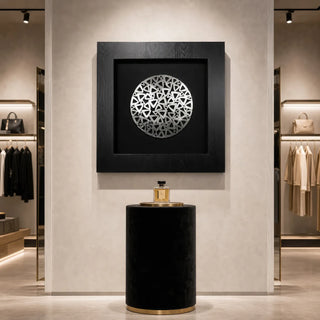 Silver Geometry Shadow Box Wall Art product view 12
