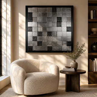 Checkerboard Shadow Box Wall Décor