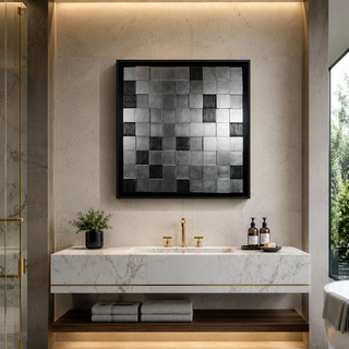 Checkerboard Shadow Box Wall Décor