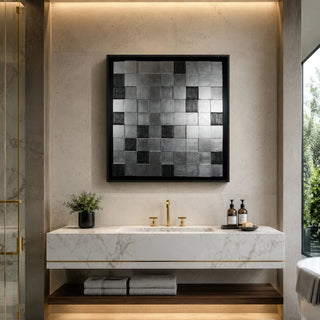 Checkerboard Shadow Box Wall Décor