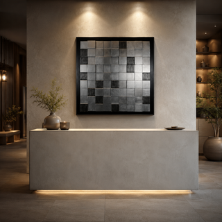 Checkerboard Shadow Box Wall Décor
