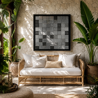 Checkerboard Shadow Box Wall Décor